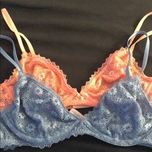 Vs PINK Lace bralettes